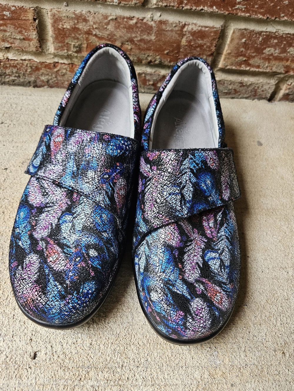 Alegria Lauryn LAU-885W Womens 10W Leather Slip-On Shoe Multicolor Comfort Sz 41